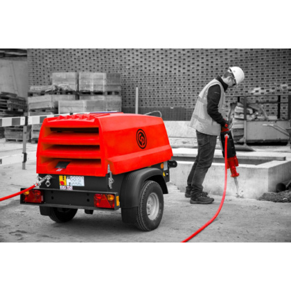 Фото 1- Причіпний дизельний компресор Chicago Pneumatic CPS 5,0