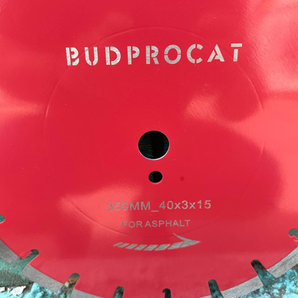 Фото 1- Алмазний диск 350 мм для різки асфальту BudPro