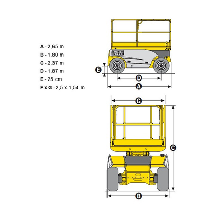 Фото 1- Ножичний підйомник Haulotte Compact 10 DX