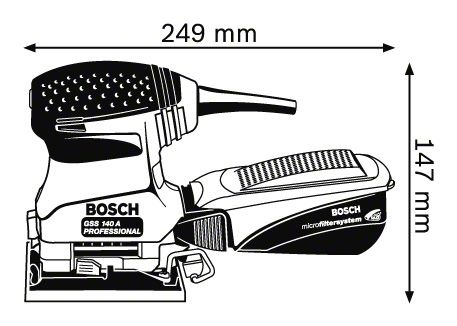 Вибрационная шлифмашина BOSCH GSS 140 A